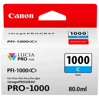 CANON 0547C001 PFI1000C CYAN INK 80ML