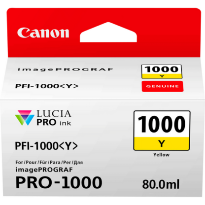 CANON 0549C001 PFI1000Y YELLOW INK 80ML