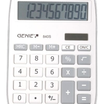 Genie 840S Silver Calculator