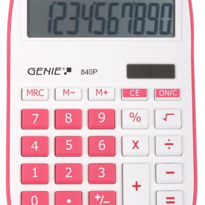 Genie 840P Pink Calculator