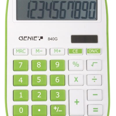 Genie 840G Green Calculator