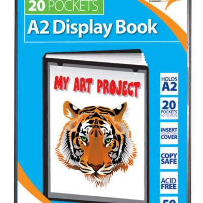Tiger A2 Pres Display Book Black 20pkt