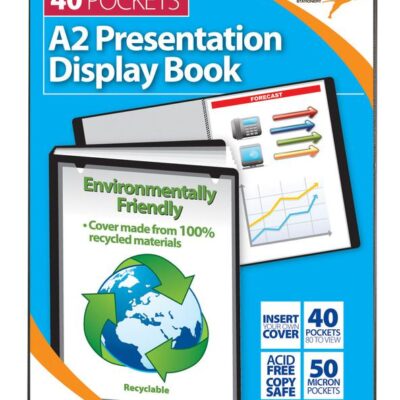 Tiger A2 Pres Display Book Black 40pkt