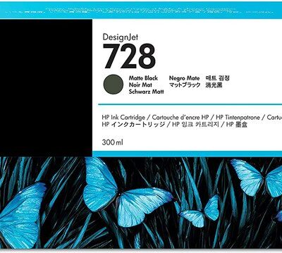 HP F9J68A 728 MATT BLACK INK CART 300ML