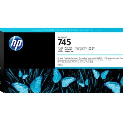 HP F9K04A 745 PHOTO BLACK INK CART 300ML