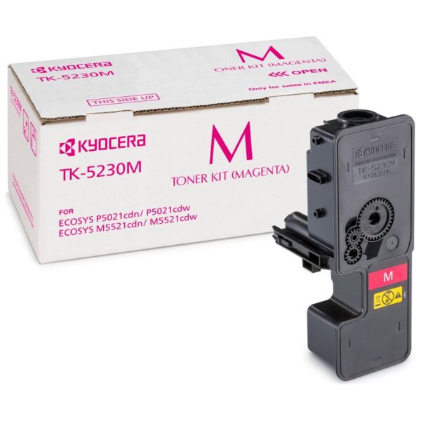 Kyocera TK5230M Magenta Toner 2.2K pages