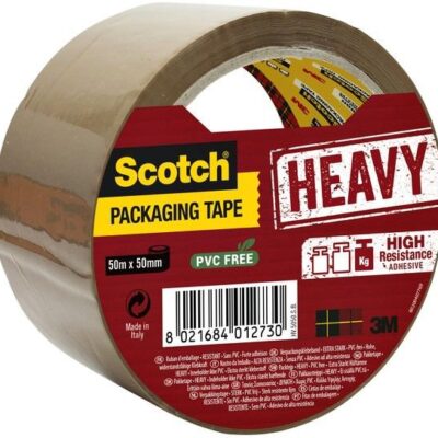 Scotch Pack Tape Hvy Brn 50mmX50m PK1