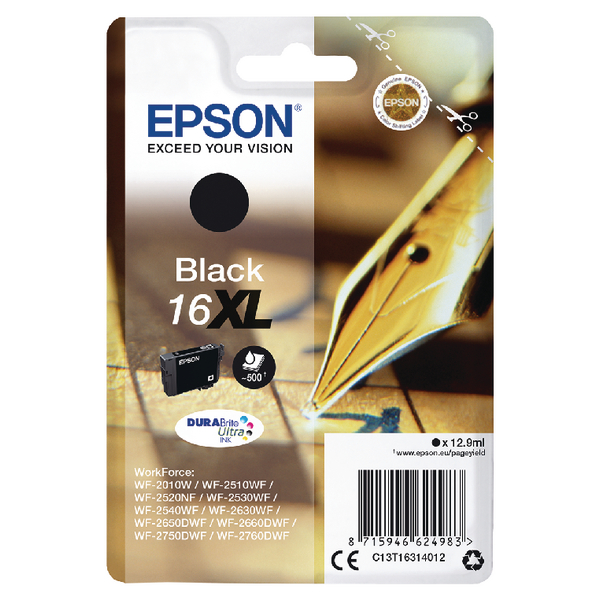 WF2010/25/26 BLACK INK 12.9ML