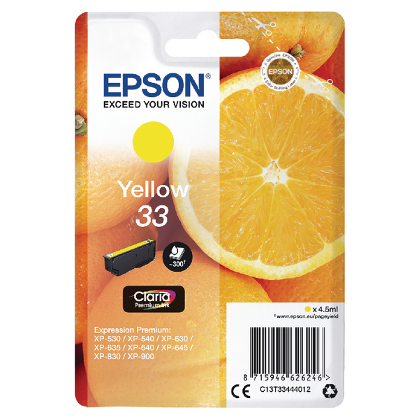 XP530/630/635/830 YELLOW INK CARTRIDGE