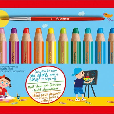 Woody 3 in 1 Colouring Pencils PK18