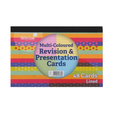 Silvine Revision Cards Asst PK48