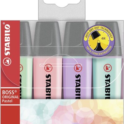 BOSS Pastel Highlighter Assrtd PK4