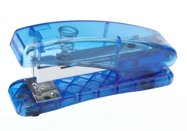 ValueX Plastic Stapler Half Strip Blue