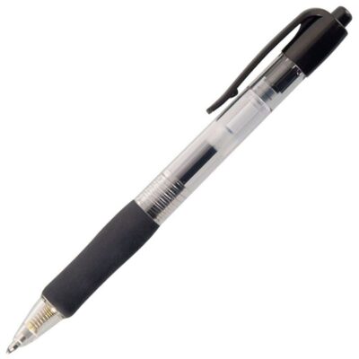 ValueX Retractable Gel Rball Black PK10