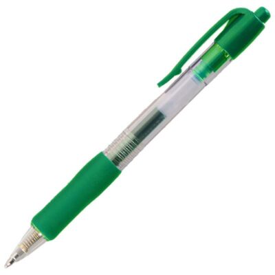 ValueX Retractable Gel Rball Green PK10