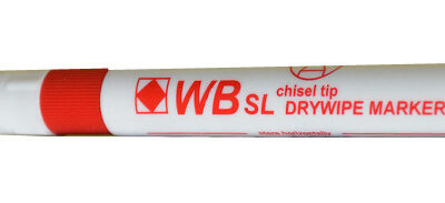 ValueX Drywipe Chisel Red PK10