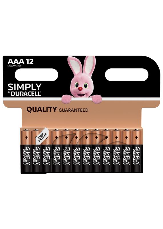 Duracell Simply AAA Batteries PK12