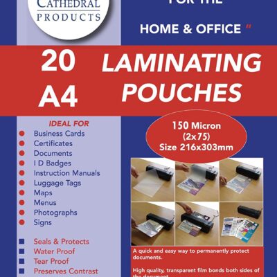 ValueX Laminating Pouch A4 150mic PK20