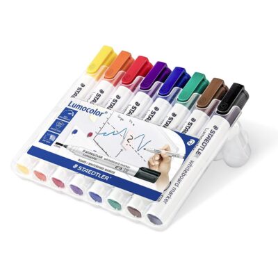 Whiteboard Marker Asst Bullet PK8