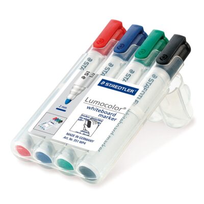Whiteboard Marker Asst Chisel PK4