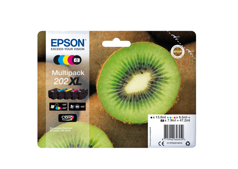 202XL MULTIPACK HIGH BK/C/Y/M/PHOTO BK