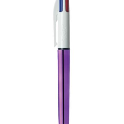 Bic 4 Colour Shine Purple PK12