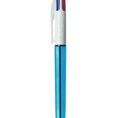 Bic 4 Colour Shine Blue PK12