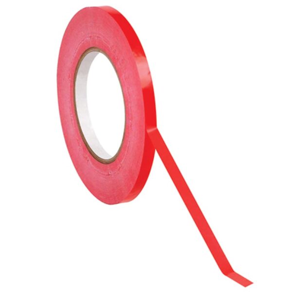 ValueX Bag Neck Tape 9mm x 66m Red PK6