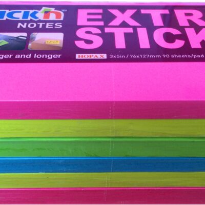 ValX Ex Sticky 76x127mm Neon Asst PK6