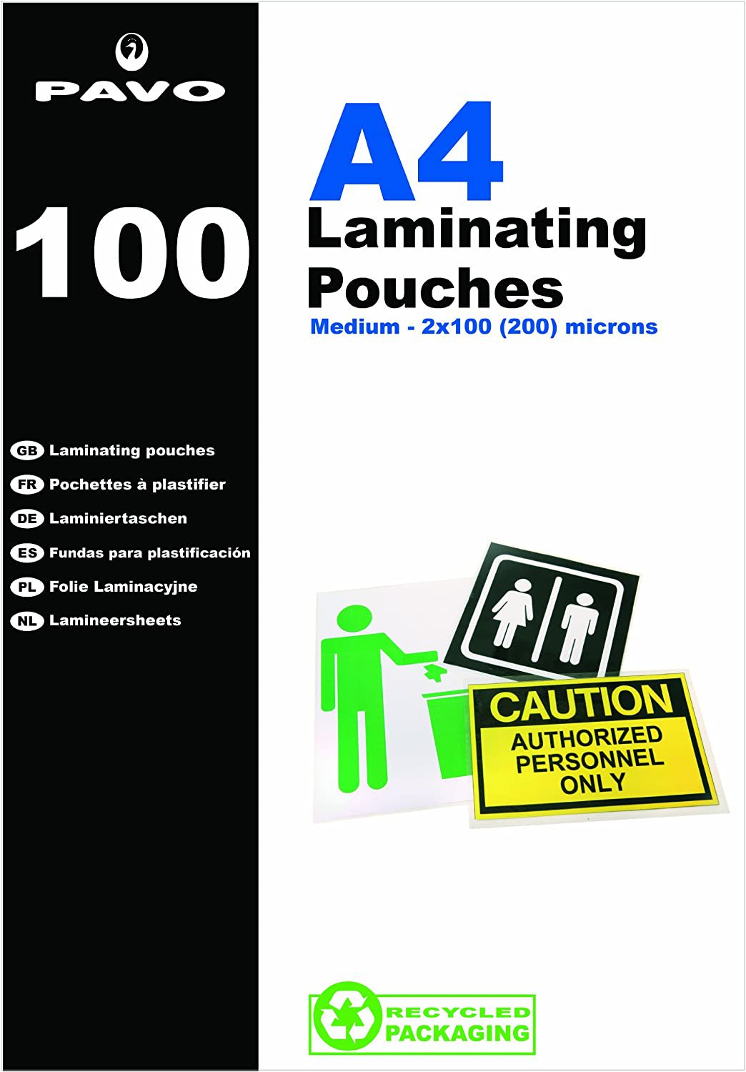 Pavo Lam Pouch 2x100 Mic A4 BX100