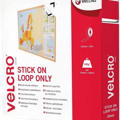 Velcro loop only 20mmx10m White