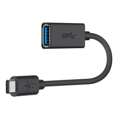 Belkin 3.0 USB C to USB A Black Adapter