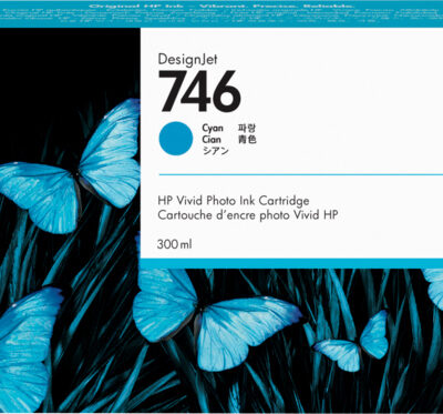 HP P2V80A 746 CYAN INK CARTRIDGE 300ML