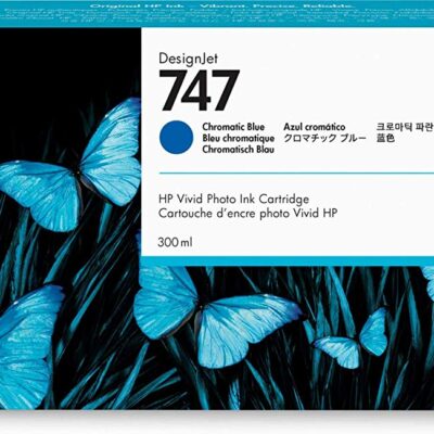 HP P2V85A 747 CHROMATIC BLUE INK 300ML