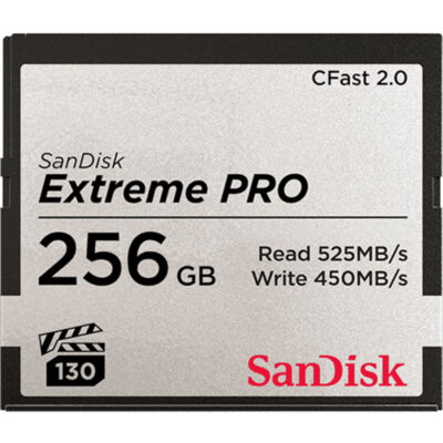 Extreme Pro 256GB CFast 2.0 memory card