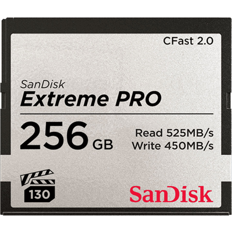 Extreme Pro 256GB CFast 2.0 memory card