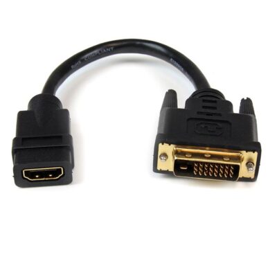 8in HDMI to DVI D Video Cable