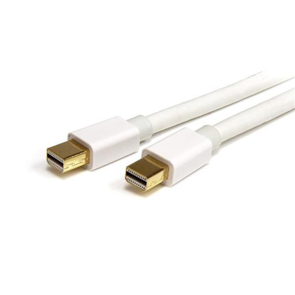 1 m White Mini DisplayPort