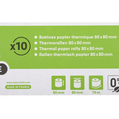 Therm Roll 55g 1ply 80x80x12 PK10 Phenol
