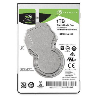 1TB BarraCuda Pro SATA 2.5 Inch Int HDD
