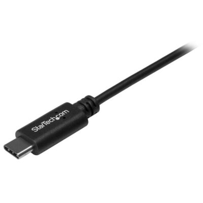2m USB A to USB C Cable Black 10 Pack