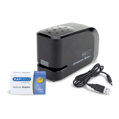 Rapesco Auto USB Elctric Stapler BK