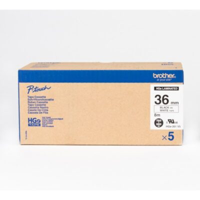 Brother HGE261V5 PTouch  36mm x 8m Pk 5