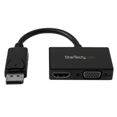 2 in 1 DisplayPort to HDMI or VGA
