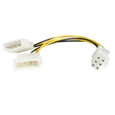 6in LP4 to 6 Pin PCIE Video Power Adapte