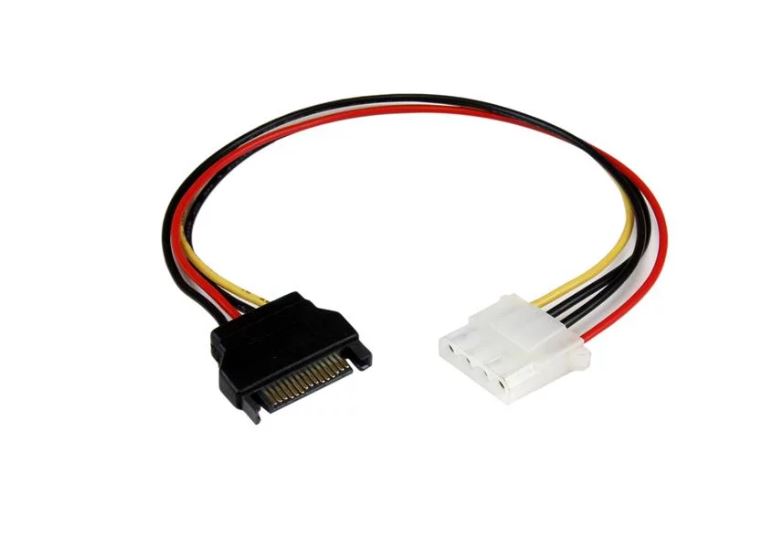 12in SATA to Molex LP4 Power Adapter