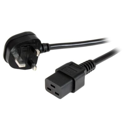 2m BS 1363 to IEC 320 C19 Power Cable