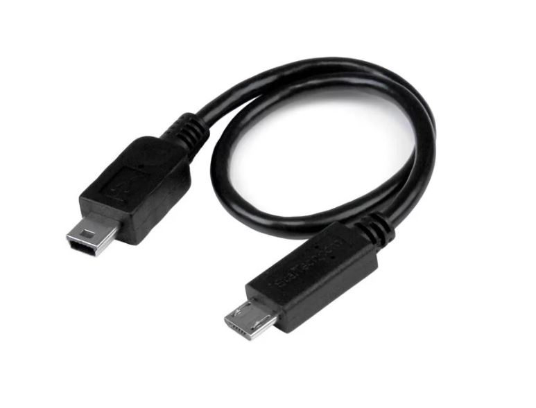 8in USB OTG Cable Micro USB to Mini USB