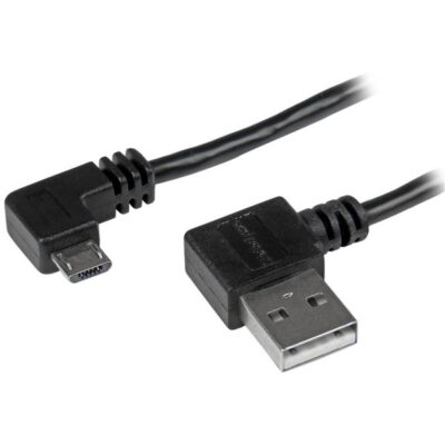 1m Right Angled Micro USB Cable