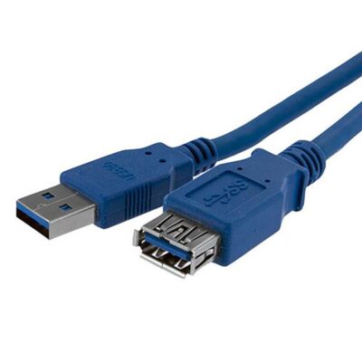 1m Blue M to F USB 3.0 Extension Cable